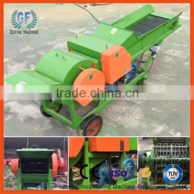 agricultural round rice straw baling machine