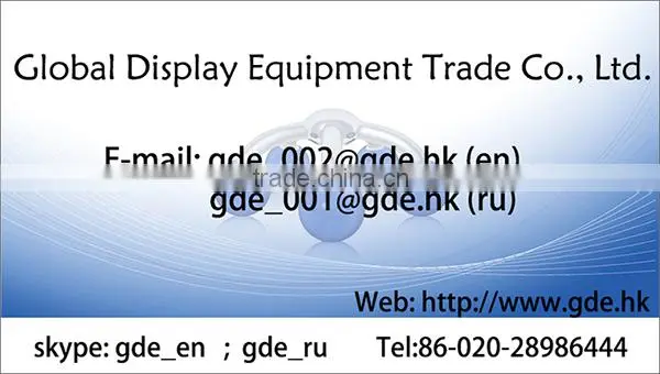 Metal chrome display hook for slotted channel