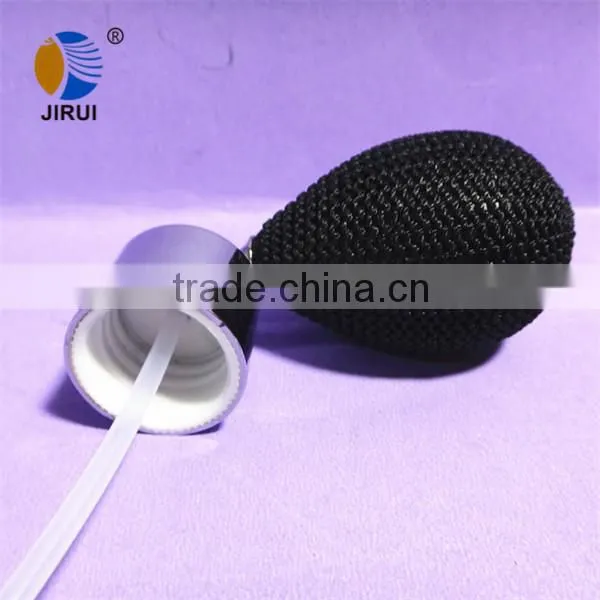 18mm black atomizer with silver cap