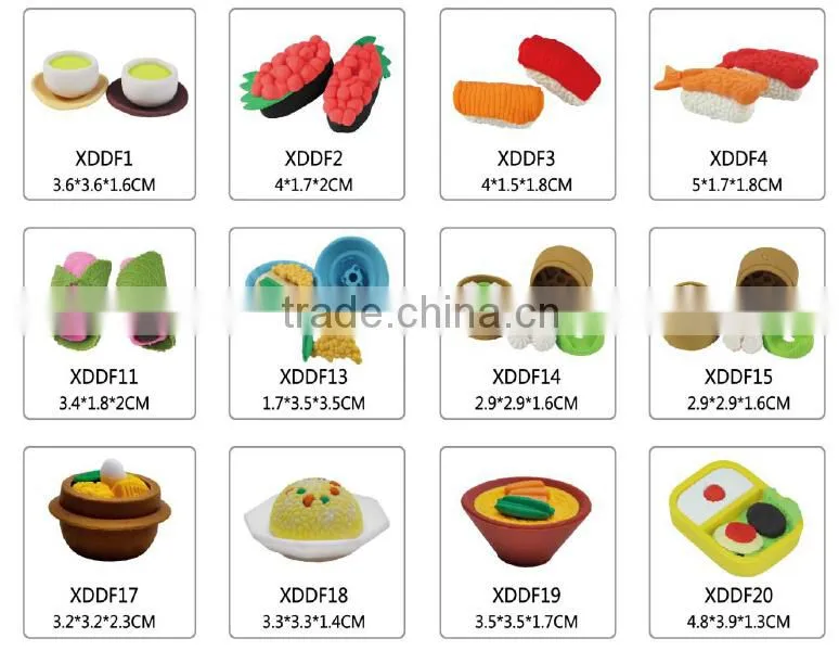 Custom 3D Puzzle shaped Rubber Eraser For Kids Toy