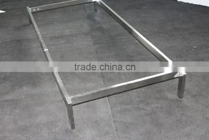8039 stainless steel 3 seat office sofa metal frame