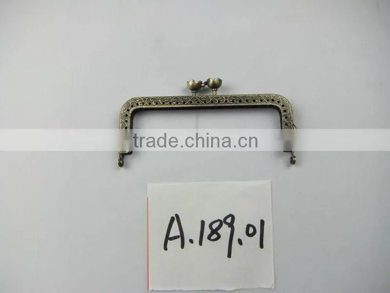 2014 NEW!Antique Brass DIY Metal Sewing Purse Frame DIY Purse Frame