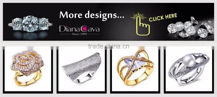 China Factory Price Pave Setting CZ Luxury Marriage Gift 18K Gold Ring Jewelry Plated