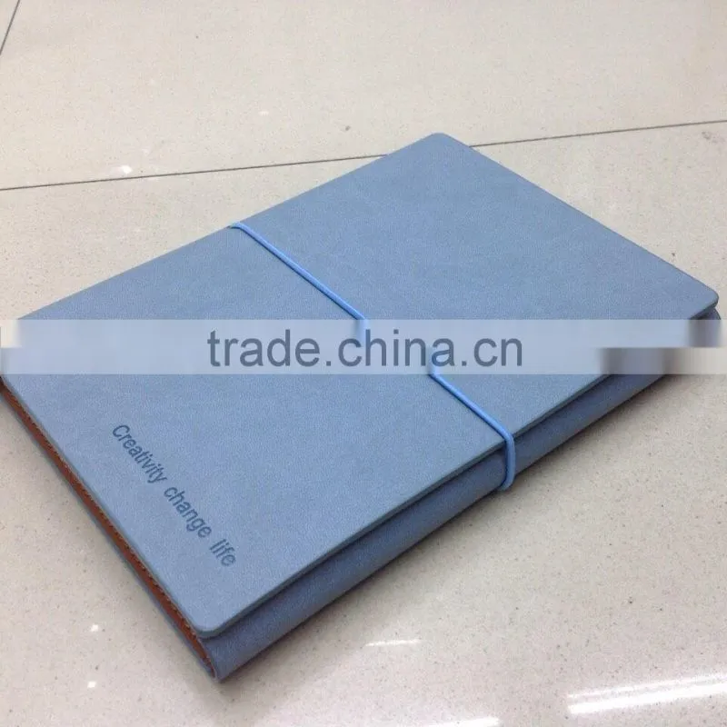 2017 new design creative notebook with elastic band