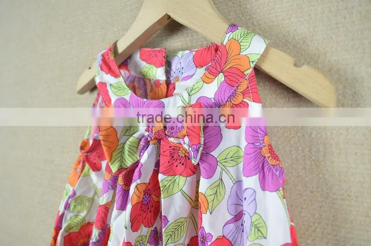 2015 OEM summer shorts cute girls print dress alibaba China Supplier