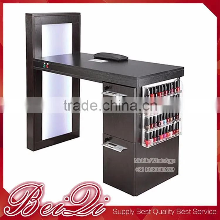 Black Color Wholesales Solid Wood Manicure Table
