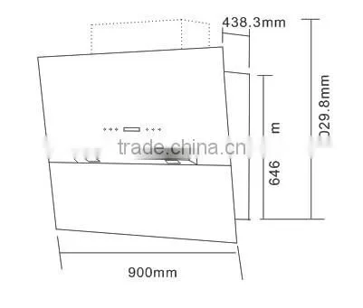 CE charcoal filter cooker hood for kitchen