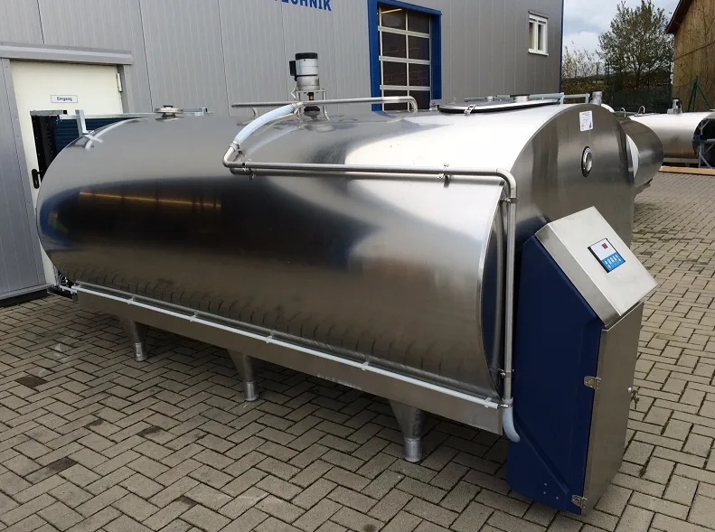 Milk Cooling Tank 1000 Liters Horizontal Milk Cooling Tank Stainless Steel Milk Cooling Storage Price
