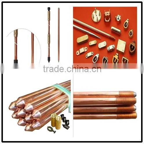 Grounding Connection Copper Bonded Threaded Rod Grounding Rod