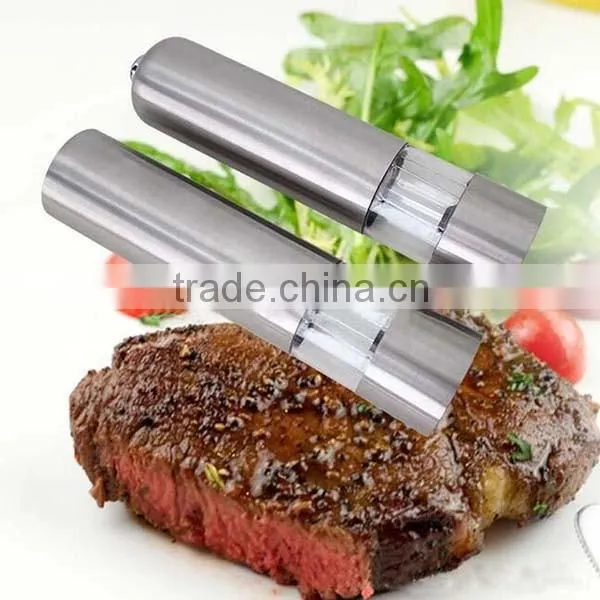 Supply high quality electric pepper grinder salt and pepper mills electric pepper mill 265g