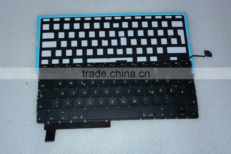 Germany keyboard Replacement LED Backlight For Macbook Pro A1286 2008-2012