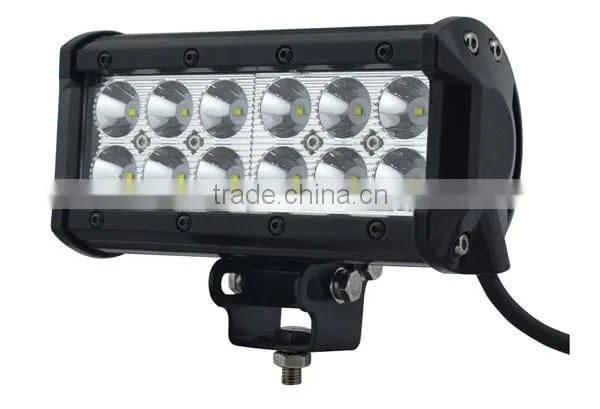 LED Auto lighting waterproof IP68 6.5 inch 36W dual row LED light bars for trucks