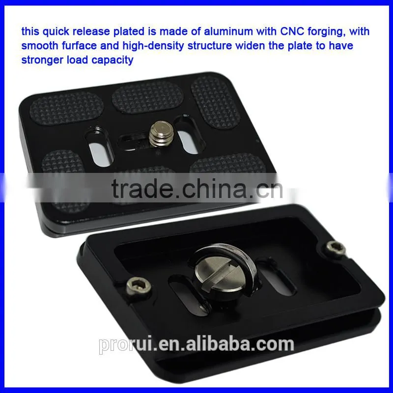 Travel tourism tripod ball head quick release adapter plate for tripod PU60
