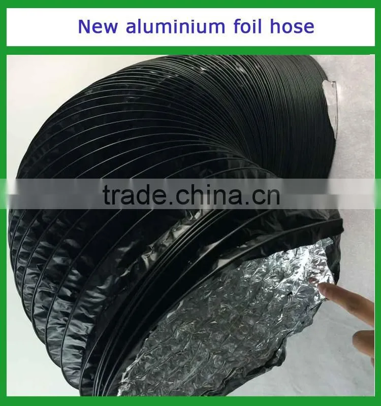 New style pvc laminated aluminium foil hose/1.5m aluminum foil hose /2m pvc aluminum foil hose