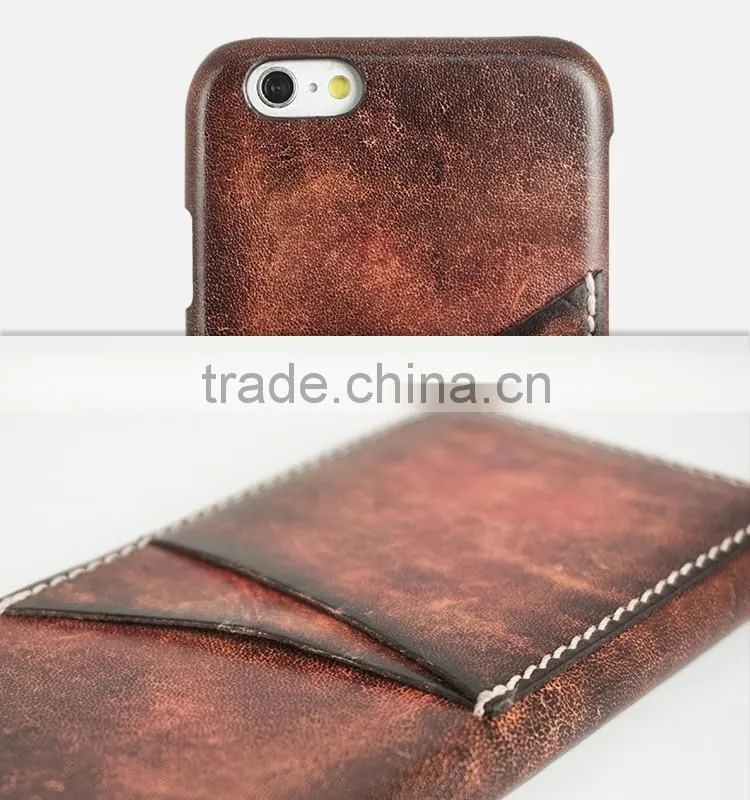 Fading Leather With Card Slots Cell Phone/Mobile Phone Case/Cover for iPhone 6/6s for Lady/Female