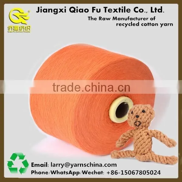 Customized Recycled Open End Polyester Blended Cotton Yarn Pet Toy Free Yarn Samples