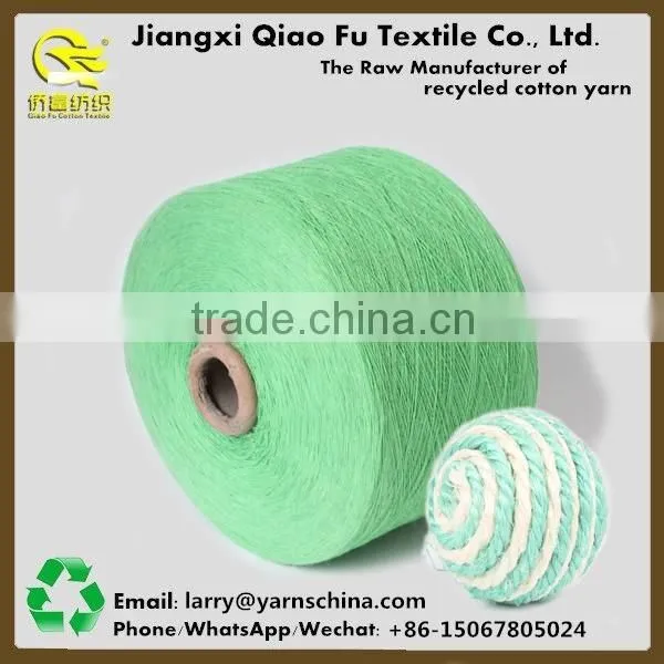 OE Colorful Recycled Cotton Polyester Yarn for Mop Yarn/Pet Toys