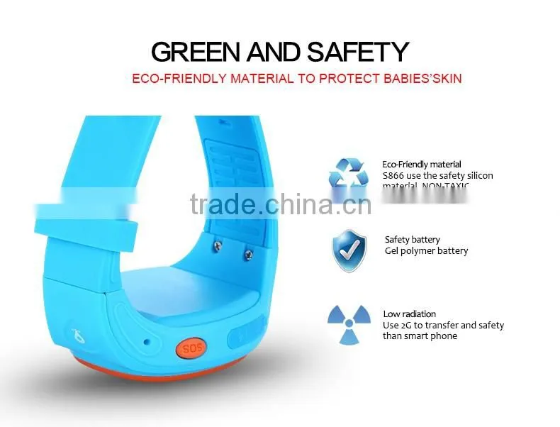 Wholesale gps smart watch manufacturer 2016 S866 kids wrist watch gps smart watch