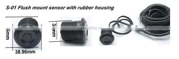 Waterproof Ip67 built in buzzer alarm or human voice alarm car parking sensor