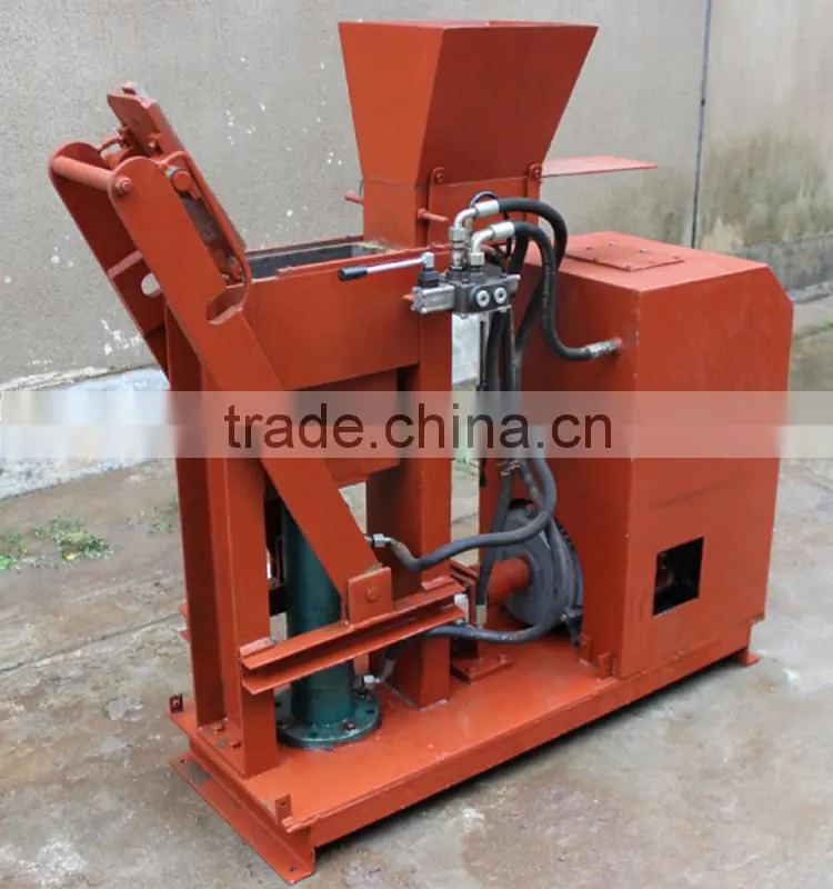 2015 new style sample operate clay block making machine for interlocking brick made in china