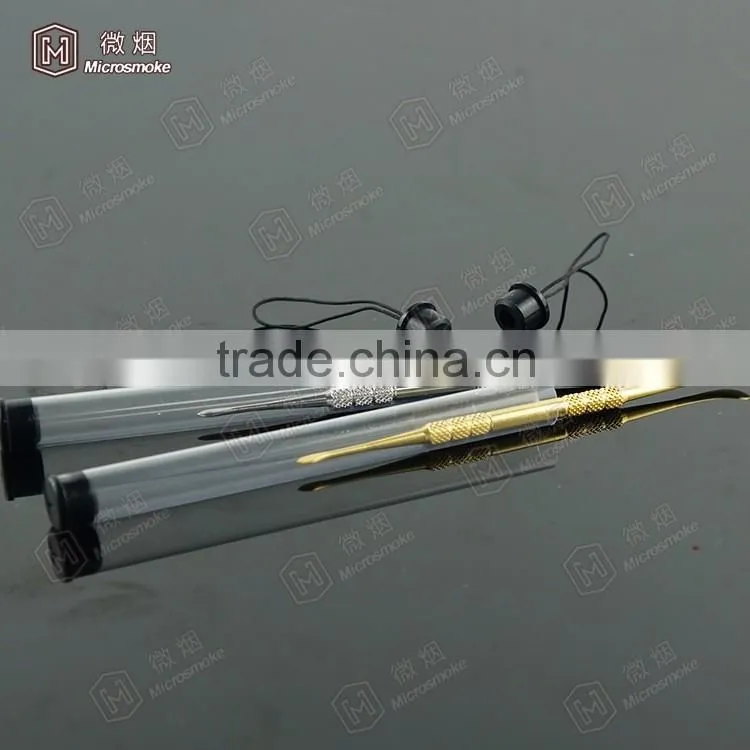 Dabber tool 120mm double sided oil dab wax tool in sliver and gold color Hot sale Wax and dry herb vaporizer titanium dab tool