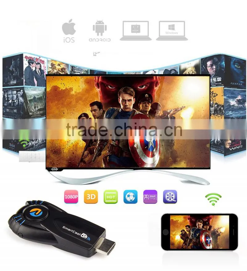 Cheap Wifi Dongle Receiver Smartcast 5G Miracast TV Dongle support Dual Band Wifi tv stick better than V52A EZcast