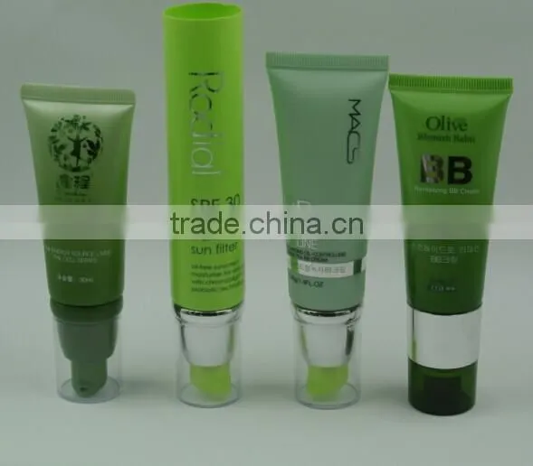 60ml cosmetic tube packaging with beautiful airless pump