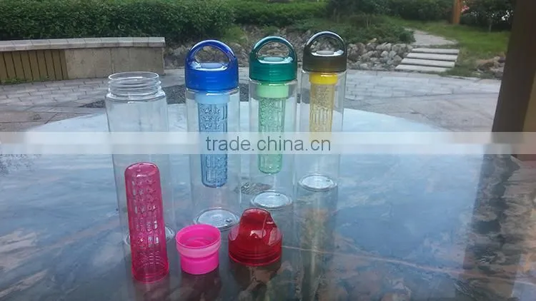 Colorful Tritan GYM drink bottle sport bottle portable bottle tea infuser bottle fruit juice water bottle