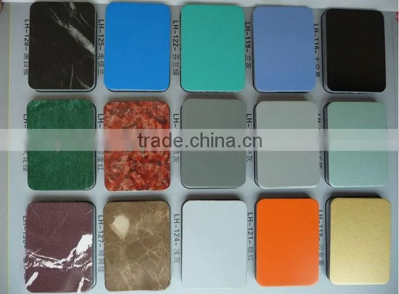 PVDF coated griotte grain aluminum plastic composite laminate