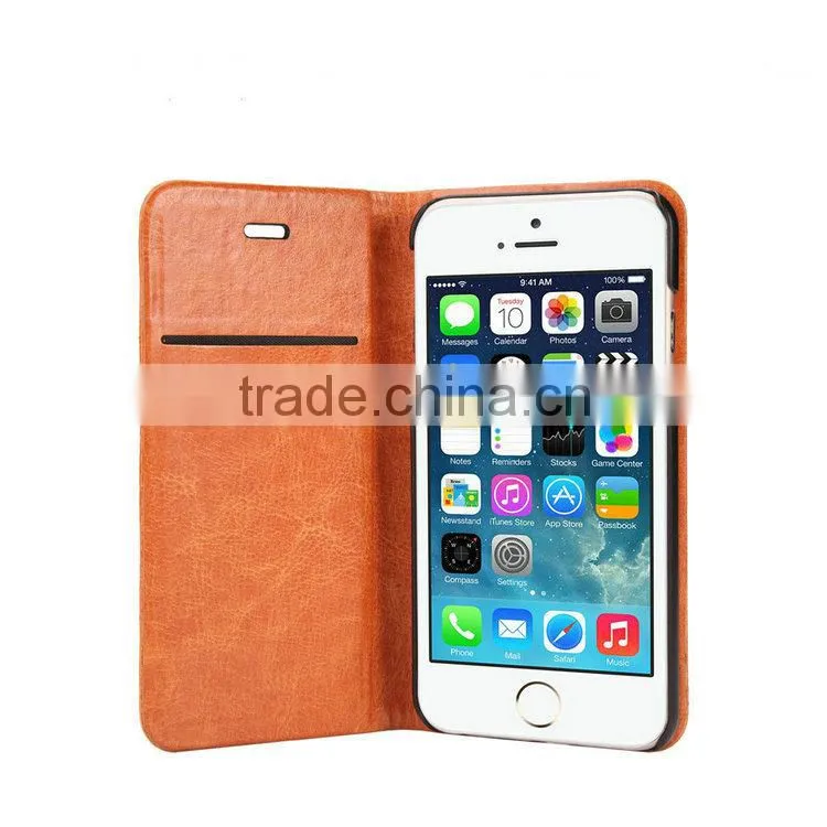 Real leather case for apple iphone 6 flip case, For Iphone 6 case New arrived 4.7 inch cover TPU+PC material