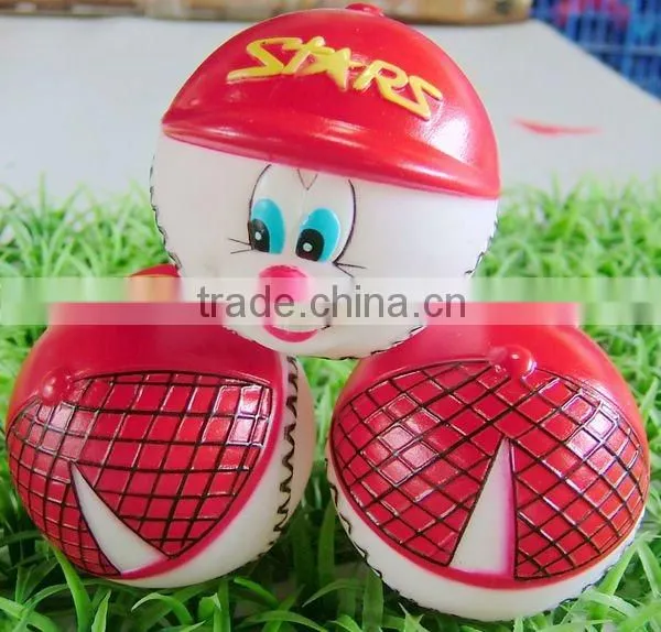 funny toy balls pvc 7.5cm,louder squeaker,pet toy,pet,lovely design and soft material