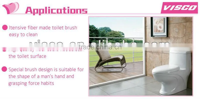 Bathroom Toilet Brush with Holder Set ,VB215B2