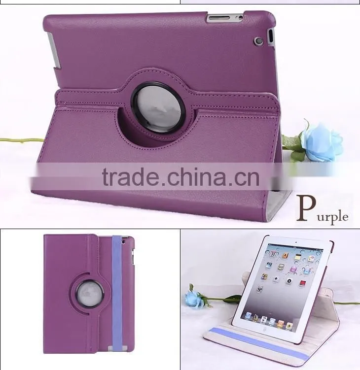 Leather Rotating Cover Case Pouch for iPad 2/3/4/5 Air