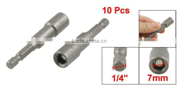 Long Hex Magnetic Power Socket Nut Driver Setters Bits