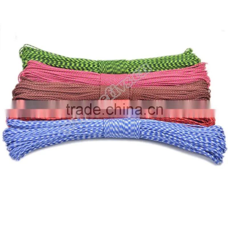 NEW!! hot selling 2mm 3 inner paracord for bracelet and camping equipment