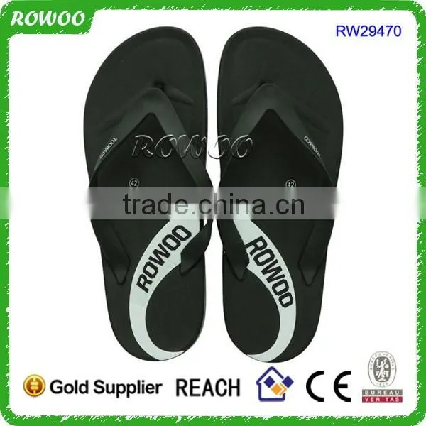 Lovely Heart Print Fancy Man Rubber Sandal Slipper Custom Flip Flop