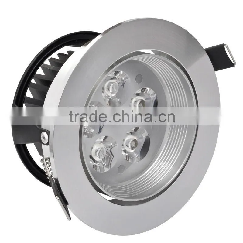 Super Bright 450lm 5W 360 degree rotatable Hole size 90~95mm silver led spot light