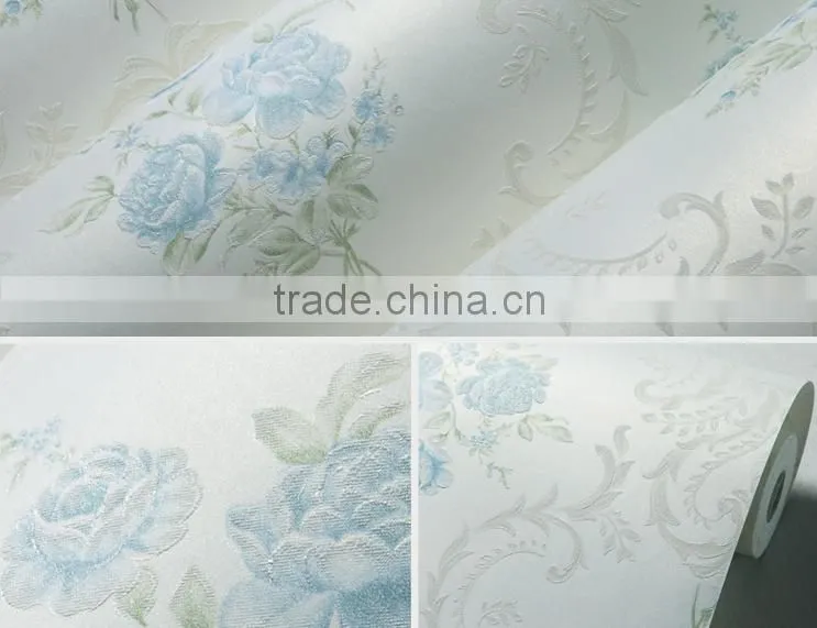 interior design wall paper decoration flowers 3d wall paper design