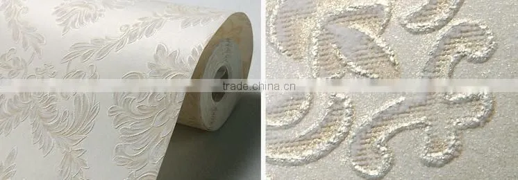 fireproof interior embossed self adhesive home wallpaper
