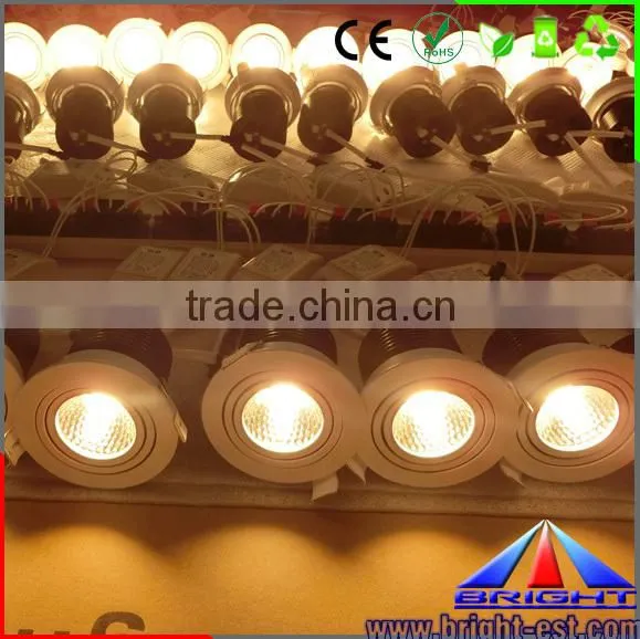 COB ceiling adjustable lighting led, downlight COB led 10W