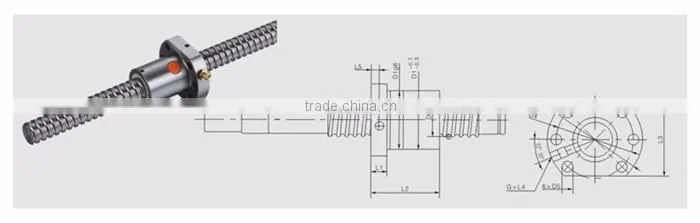 IMI Industry Parts ISO9001 14001 16949 Certificate High Precision Quality ballscrews for laser cutting machine