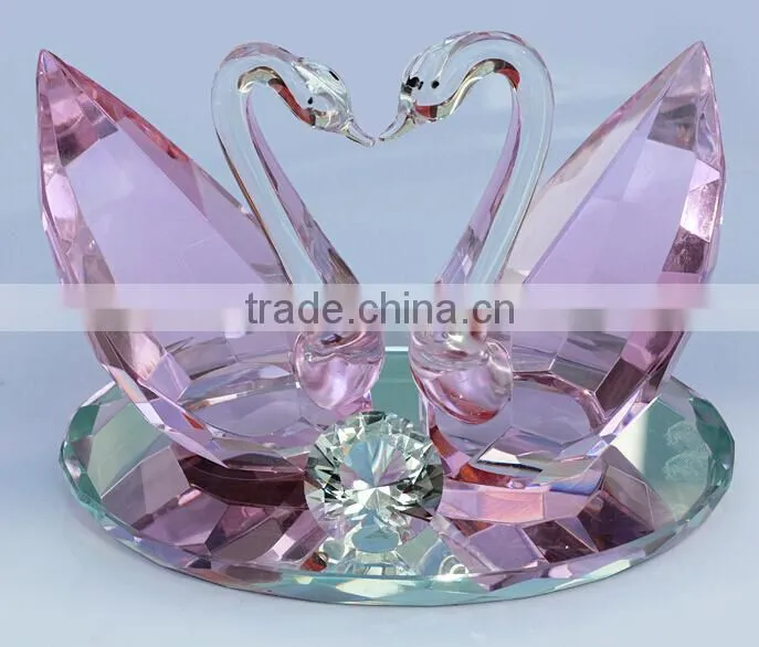 wedding gift new design crystal gift crystal swan