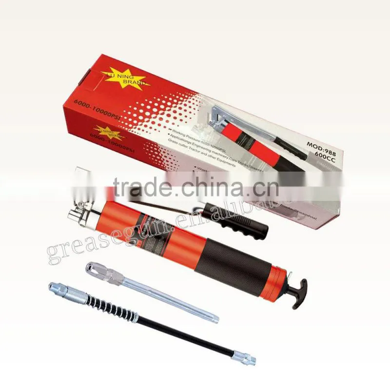 600CC Hand Operated Engineering Grease Gun with Pressure 6000-10000 PSI, Professional Manufacturer For More 10 Years!