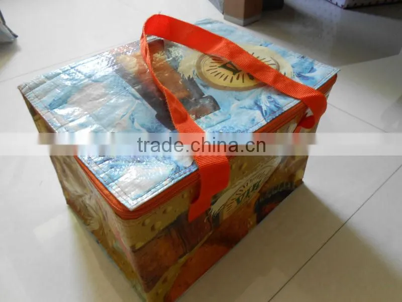 PP woven plastic wine cooler bag