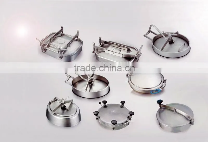 Customized for clients of various kinds of stainless steel fittings of square manhole cover