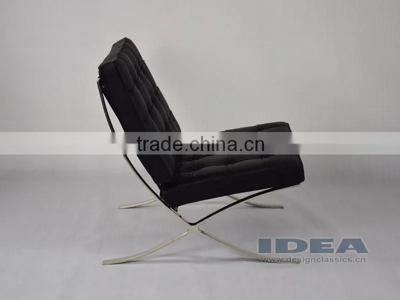 DC2001 Replica Mies Van Der Rohe Barcelona Chair - Black