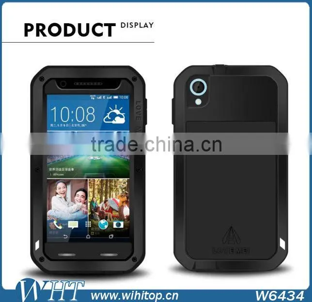 Love Mei Waterproof Case for HTC Desire 820 with Tempered Glass Screen Protector