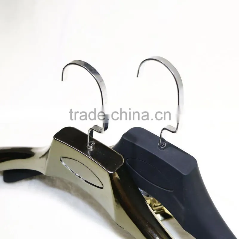 Plastic rubber coated hanger for clothes