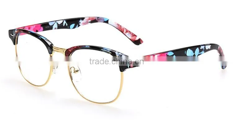 Plastic half frame glasses optical reading glasses