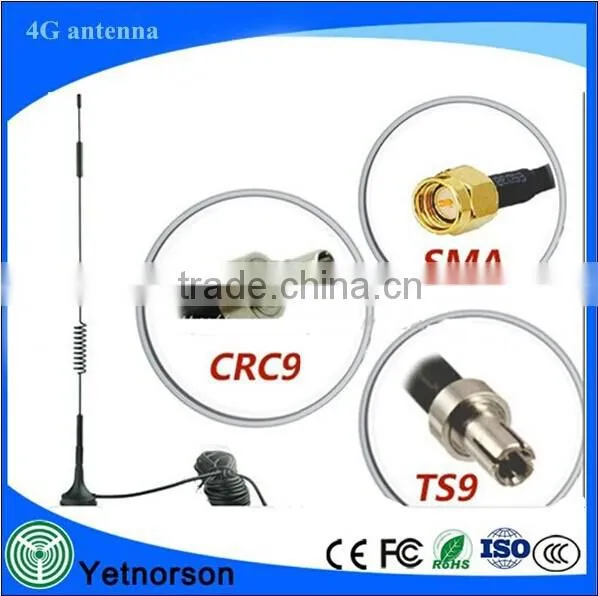 Straight 4g antenna 600 - 2700mhz flexiable SMA/RPSMA/ts9 antenna 4g for wifi moderm